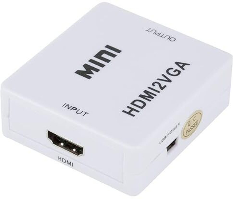 Etzin HDMI2VGA Converter 1080P Audio Video Signal Output EPL-660VC 1080 inch Blu-ray Player(White)