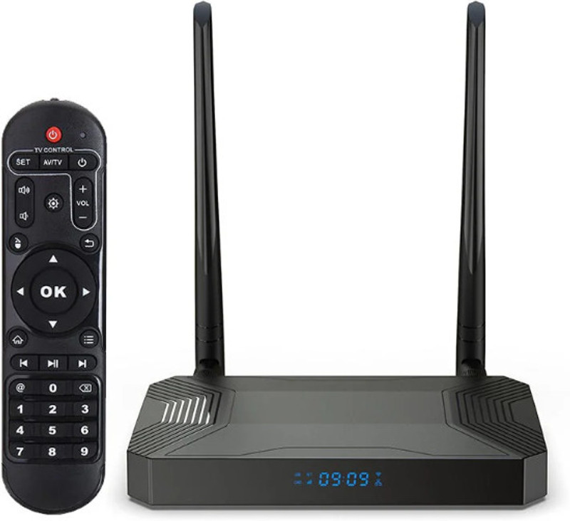 V88R 4G LTE SIM Android TV Box 4GB RAM 32GB 4K/8K Dual WiFi S905X3 0 inch Blu-ray Player(Black)
