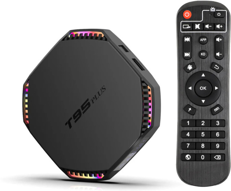 V88R Plus Android TV Box 8GB RAM 128GB 8K Ultra HD Dual WiFi Bluetooth 0 inch Blu-ray Player(Black)
