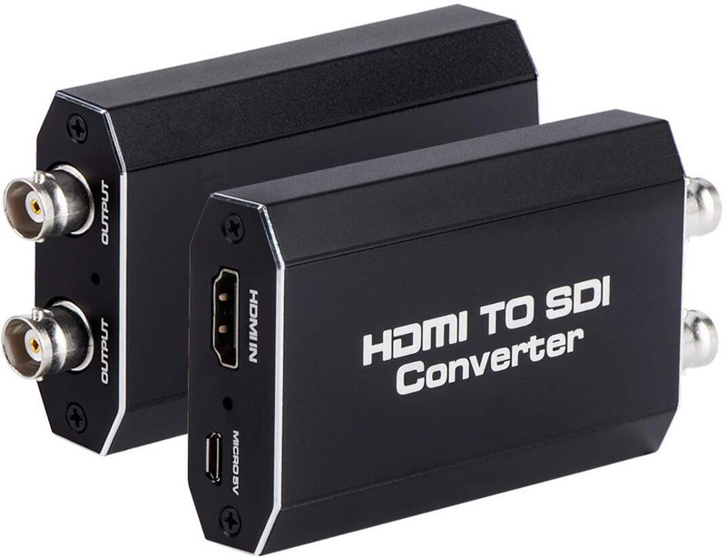 Tobo HDMI to SDI Adapter Two SDI Output Audio Embedder Support HDMI 1.3, 3G/ HD-SDI 720 inch Blu-ray Player(Black)