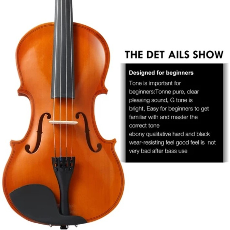Mtunes Full kit 4/4 Classical (Modern) Violin(Red Yes)