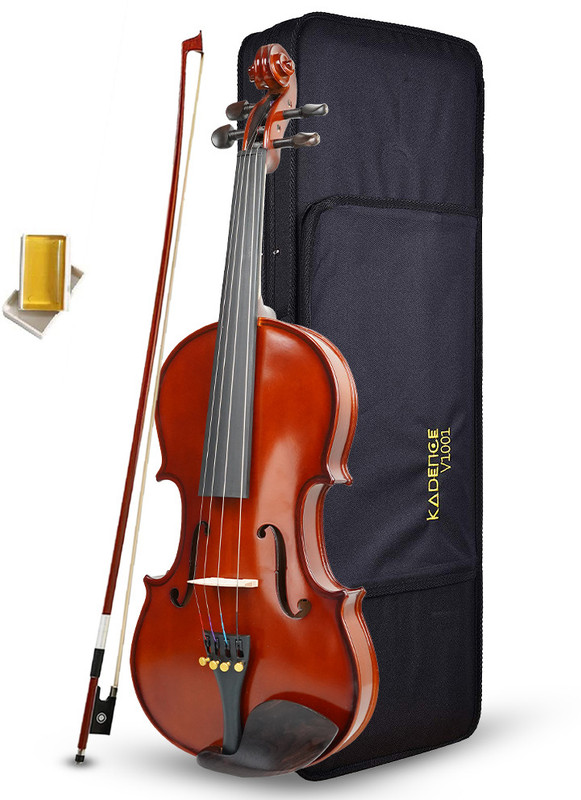 KADENCE Vivaldi Violin V1001 Solid Spruce Top, Flame Maple Back (BROWN) 4/4 Classical (Modern) Violin(BROWN Yes)