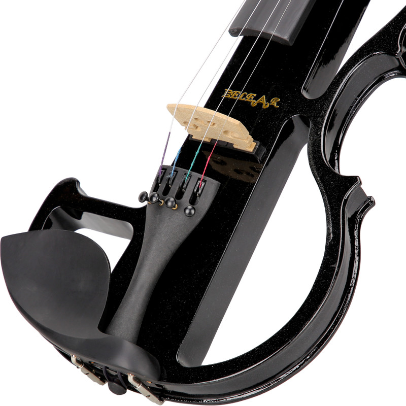 Belear KEN-100 Electric Violin Red With Bow, Rosin and Hard Case 4/4 Electric Violin(RED Yes)