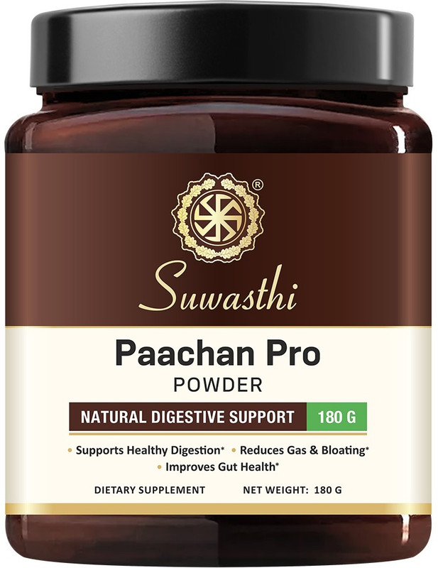 SUWASTHI Paachan Pro Digestion Solution for Gas & Indigestion Acidity and Bloating Relief(180 g)