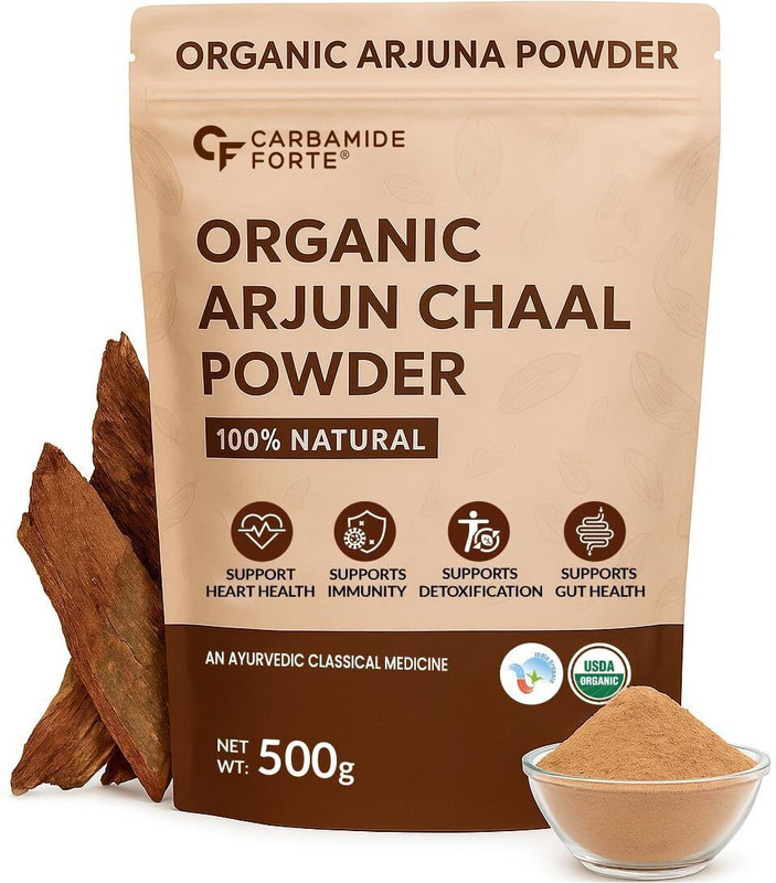CARBAMIDE FORTE Arjun Chaal Powder |100% Natural Arjuna Bark To Support Heart Health(500 g)