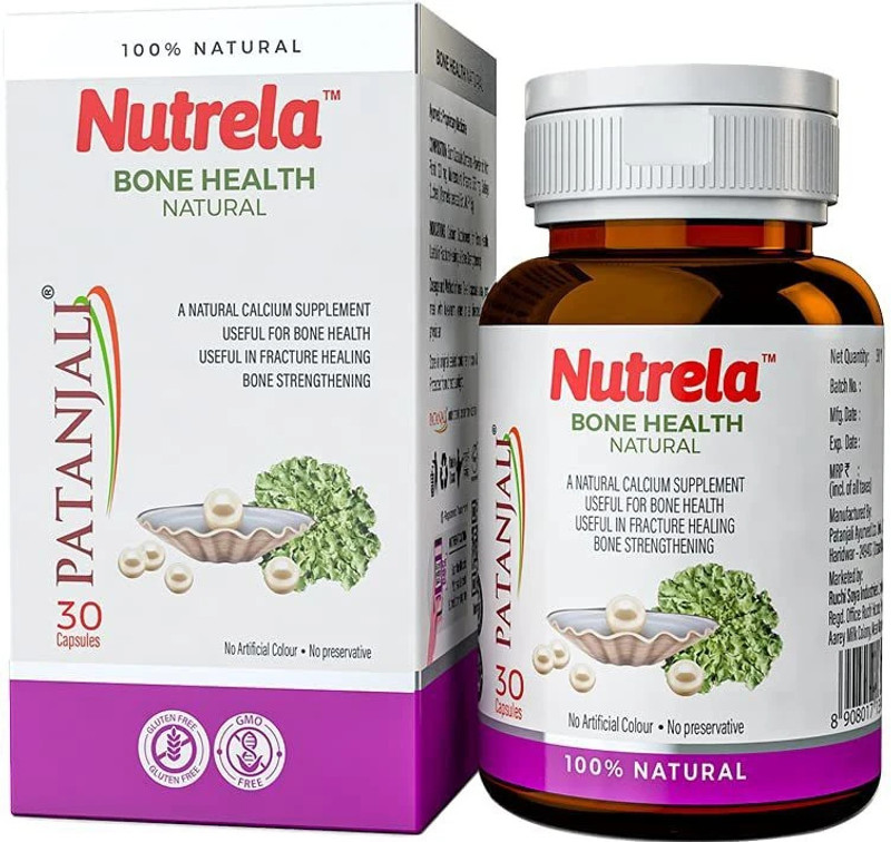 NUTRELA Bone Health Natural Capsules By Patanjali(30 Capsules)
