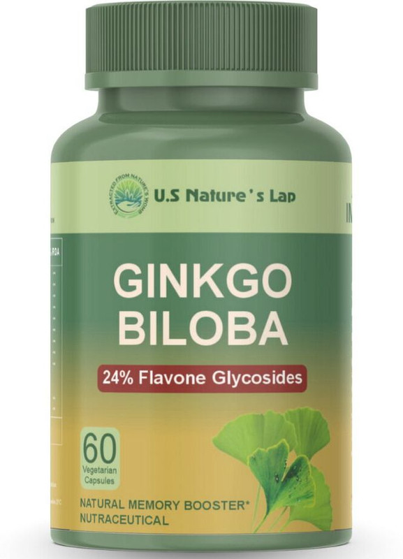 U.S. NATURE'S LAP Ginkgo Biloba for Healthy Brain Functions(120 Capsules)