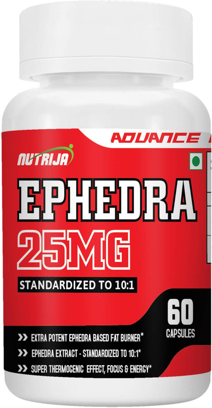 NutriJa Ephedra Extract 25mg (Standardized to 10:1)(60 Capsules)