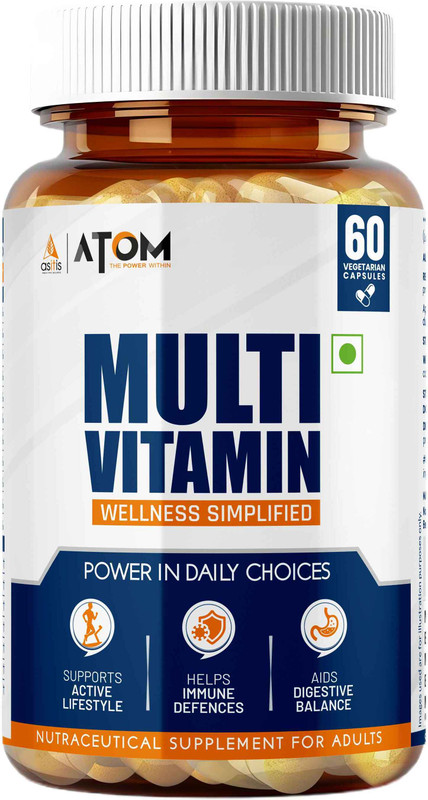AS-IT-IS Nutrition ATOM Multivitamin for Men & Women - 60 capsules(60 Capsules)