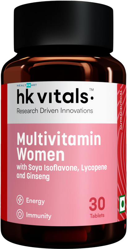 HEALTHKART HK Vitals Multivitamin Women, Boosts Energy, Stamina & Skin Health(30 Tablets)