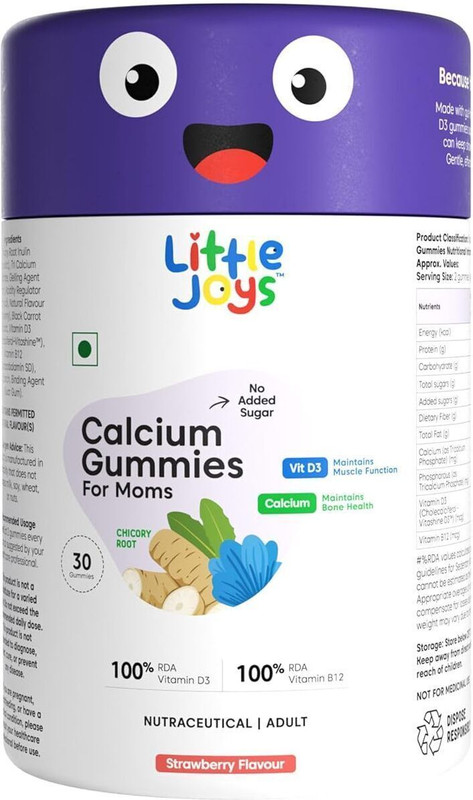 Little Joys Calcium and Vitamin D3 Gummies for Women(30 No)