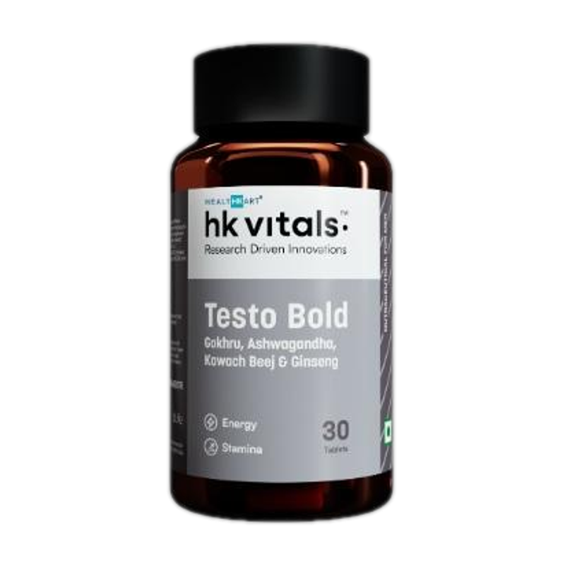 HEALTHKART HK Vitals Testo Bold, Testosterone Booster for Men, for Energy &amp; Stamina(30 Tablets)