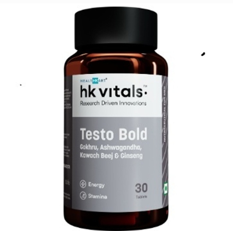 HEALTHKART HK Vitals Testo Bold, Testosterone Booster for Men, for Energy & Stamina(30 Tablets)