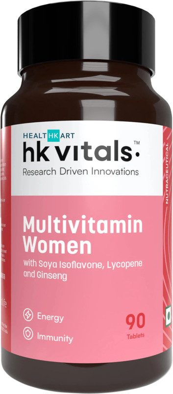 HEALTHKART HK Vitals Multivitamin Women, Boosts Energy, Stamina & Skin Health(90 Tablets)