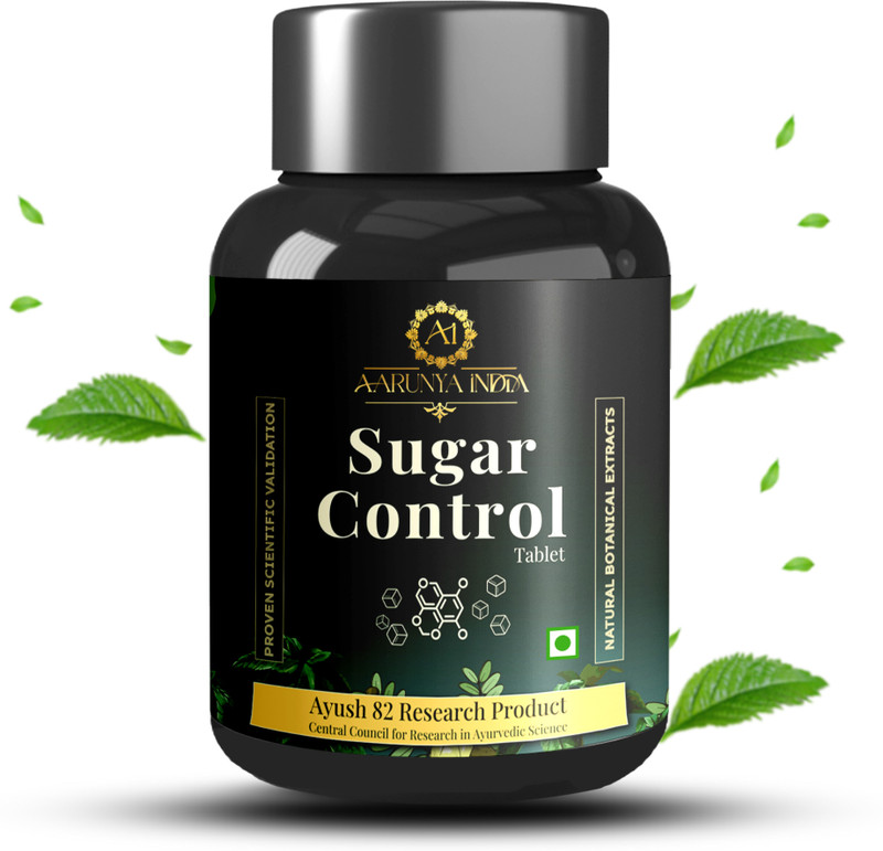 AI AARUNYA INDIA Sugar Control Tablets | Herbal Sugar Regulation & Diabetes Support(2 x 30 Tablets)