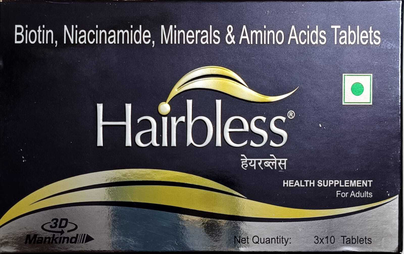 Hairbless HEALTH SUPPLIMENT(30 Tablets)