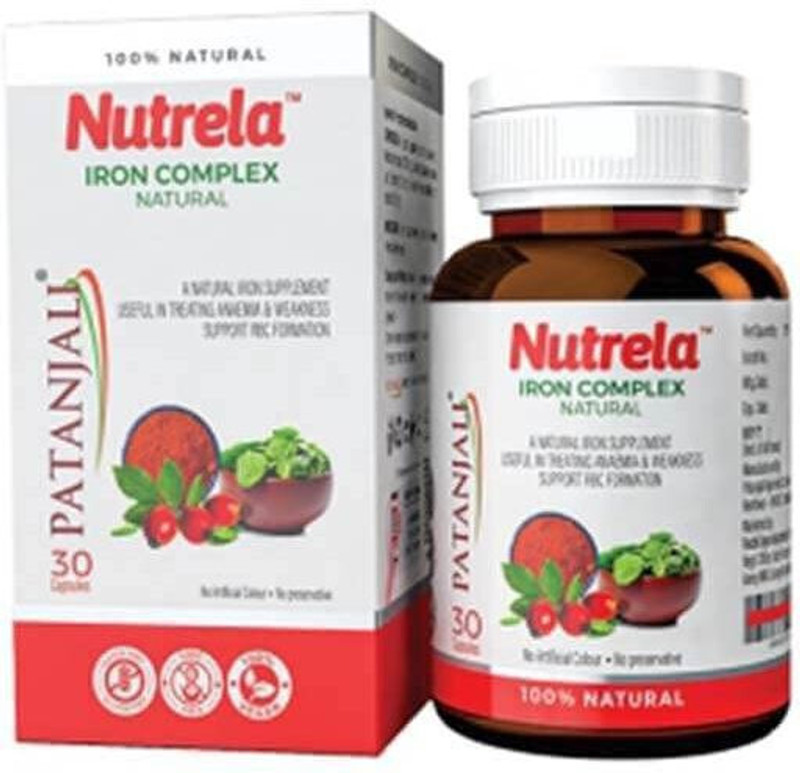 NUTRELA Natural Iron Complex Capsules(30 Capsules)
