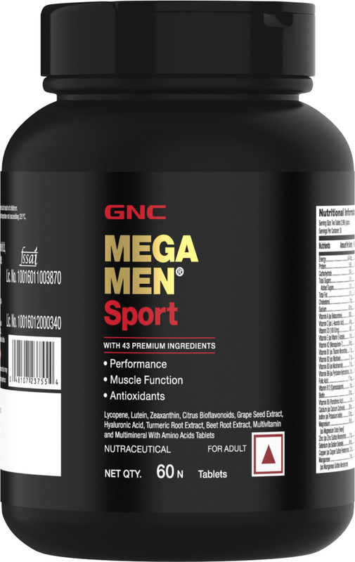 GNC Mega Men Sport Multivitamin for Men(60 Tablets)