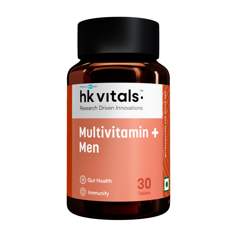HEALTHKART HK Vitals Multivitamin Plus Men, For Energy, Stamina, Immunity, Bone &amp; Muscle(30 Tablets)