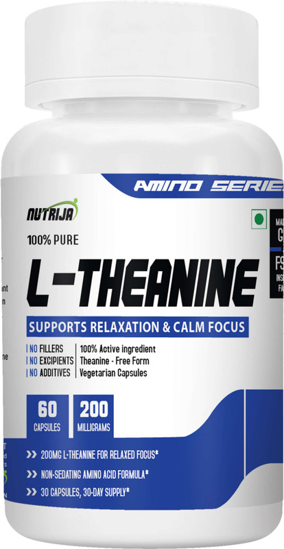 NutriJa L-Theanine 100MG - 60 Capsules(60 Capsules)