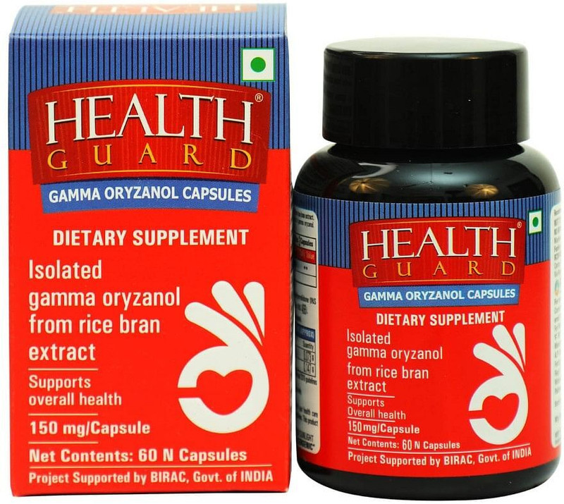 health guard Gamma Oryzanol Natural Antioxidant Isolated Pack 1(60 Capsules)