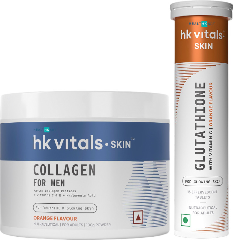 HEALTHKART hk vitals Marine Collagen for Men Supplement with Biotin & Glutathione(115 g)