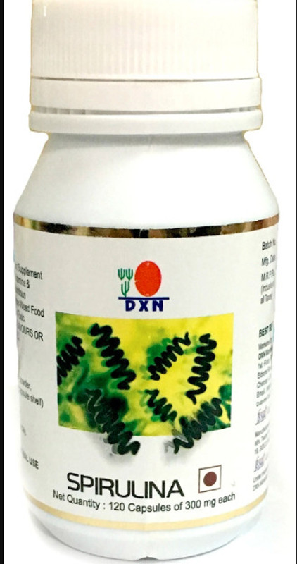 DXN Spirulina Pack of 120 Capsules (120 No),,(120 Tablets)