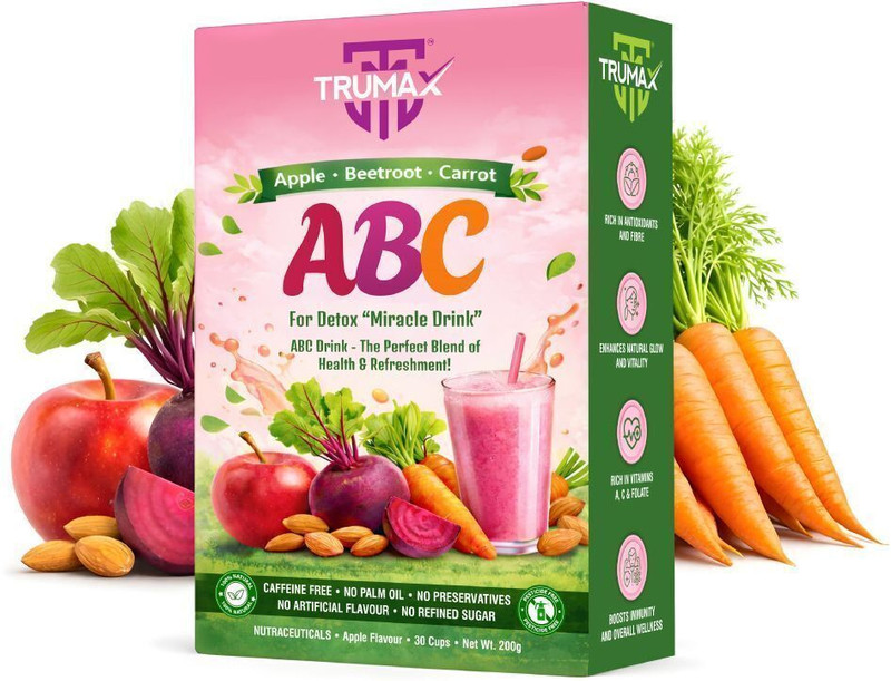 TRUMAX ABC Powder Apple Beetroot Carrot Nutrition Drink Mix for Immunity & Energy(200 g)