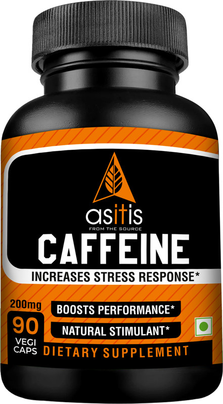 AS-IT-IS Nutrition Caffeine 200mg per serving, 90 Capsules | Boosts Energy, Endurance & Focus(200 g)