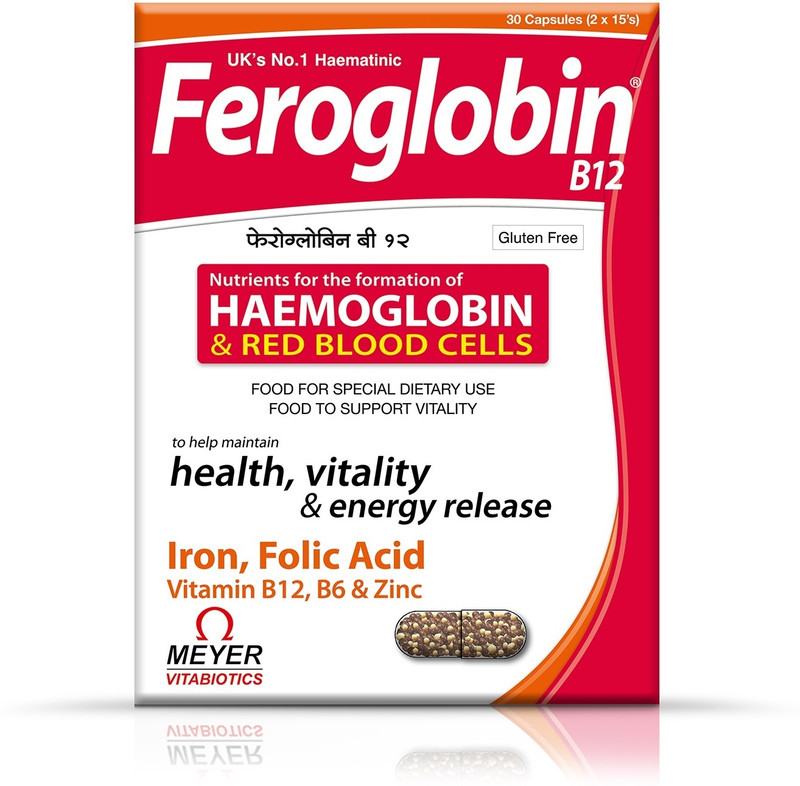 Feroglobin B12 For Men And Women Support Haemoglobin Formation (Pack of 1)(30 Capsules)