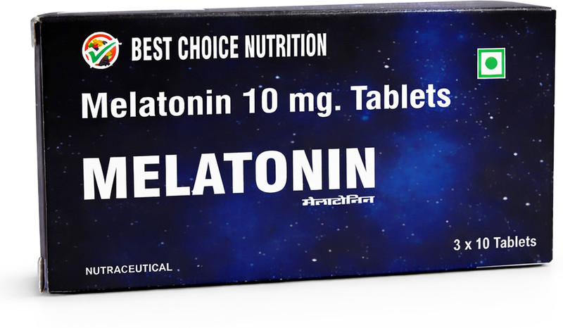 BEST CHOICE NUTRITION Melatonin 10 mg Tabs For for Calm & Restful(30 Tablets)