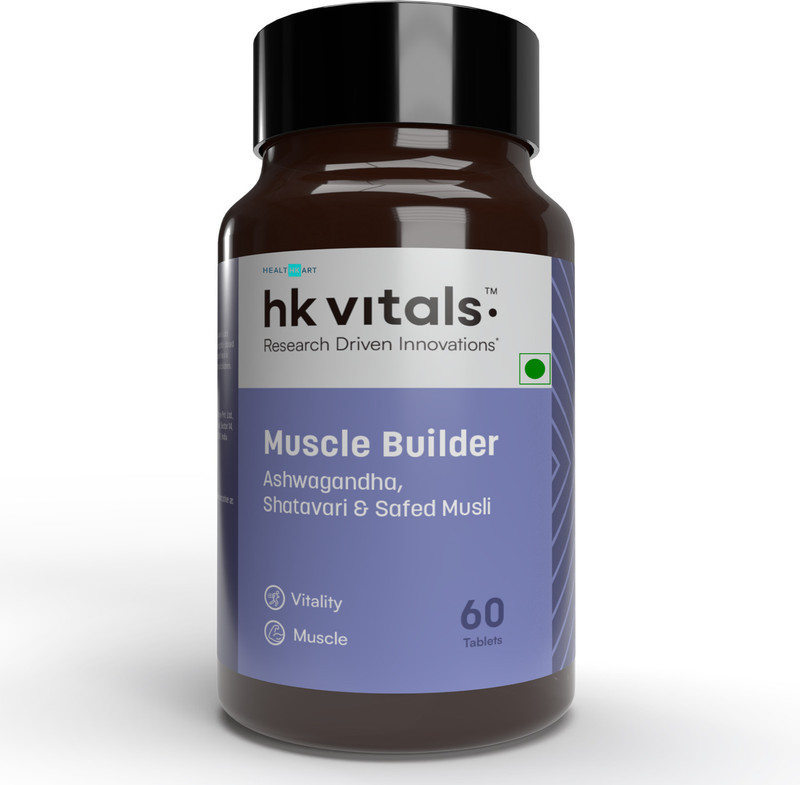HEALTHKART HK Vitals Muscle Builder, for Immunity, Muscle Strength and Vitality(60 Tablets)
