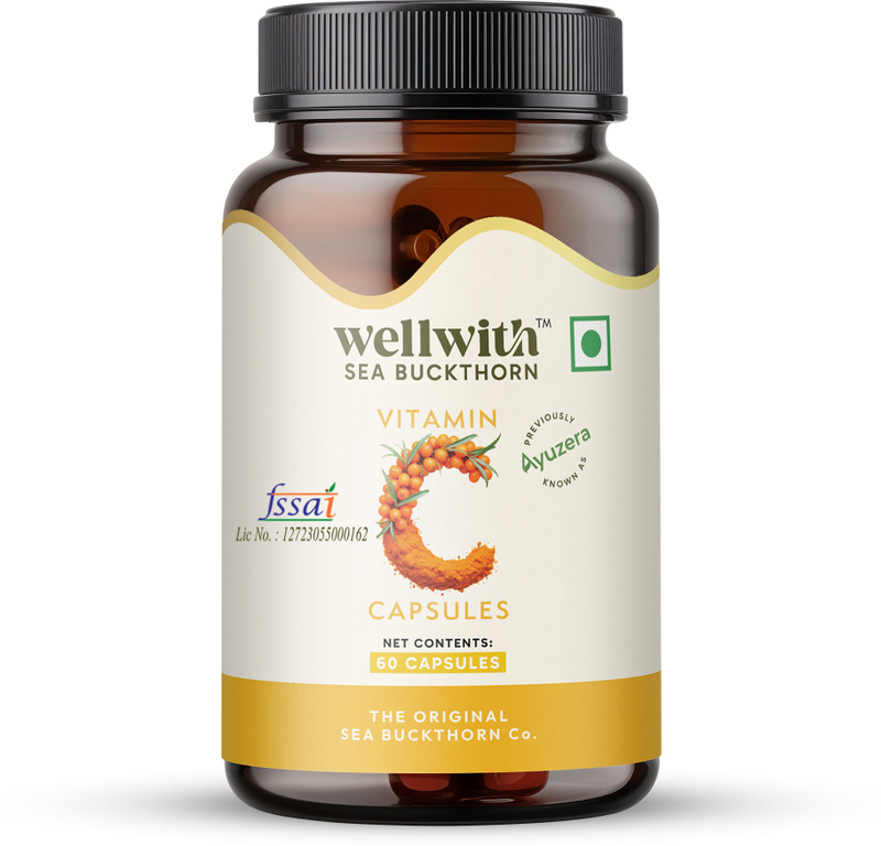 Wellwith Sea Buckthorn Oil Capsule for Healthy Skin and Body(30 Capsules)