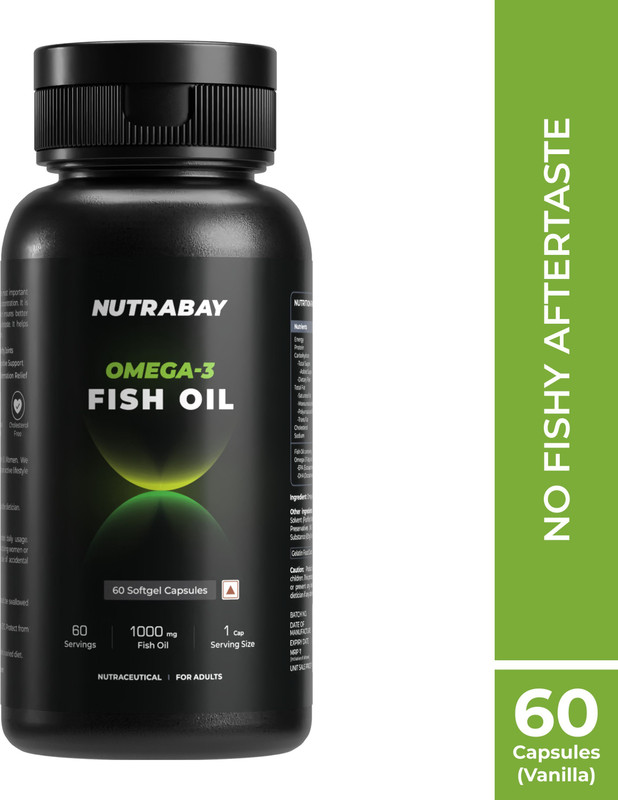 Nutrabay Wellness Fish Oil Omega 3 - 1000mg(60 Tablets)