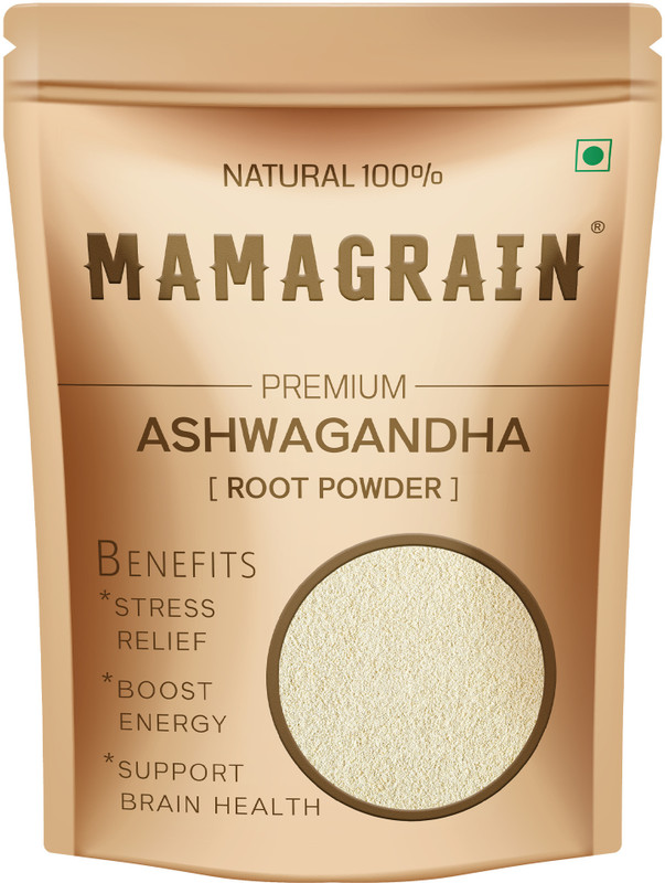 MAMAGRAIN Premium Ashwagandha Powder 500gm - For Stress Relief & Energy Boost | Natural(500 g)