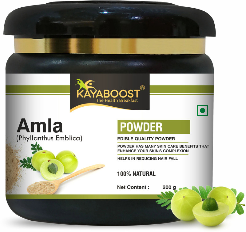 KAYABOOST Amla Powder for Drink, Eating, Hair Growth & Hair Strong(200 g)