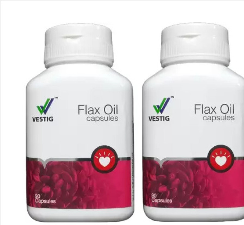 Vestige Flaxxs Oil Capsules 180N (Pack of 2) (Pack of 2)(180 Capsules)