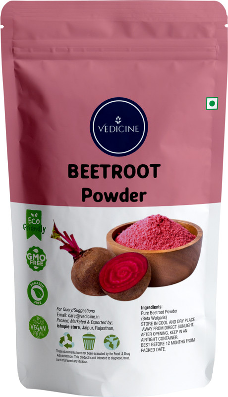 VEDICINE Beetroot Powder For Heart Health, Blood Pressure and Improved Blood Flow(150 g)
