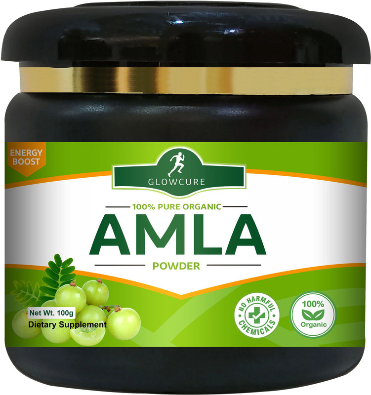 GLOWCURE Amla Powder for Drink, Eating, Hair Growth & Hair Strong(100 g)