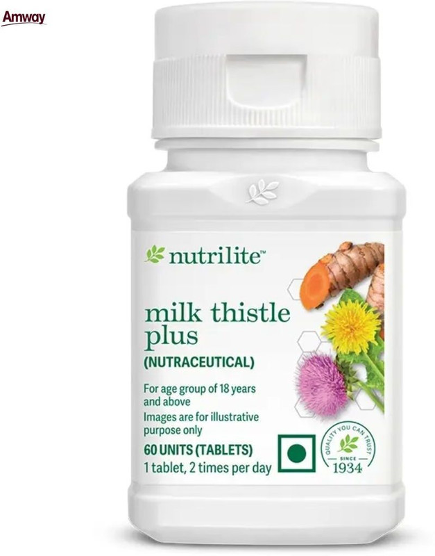 Amway Nutrilite Milk Thistle Plus – Supports Healthy Liver Metabolism | Nutrilite Milk Thistle Plus – Supports Healthy Liver Metabolism | Tablet(60 g)