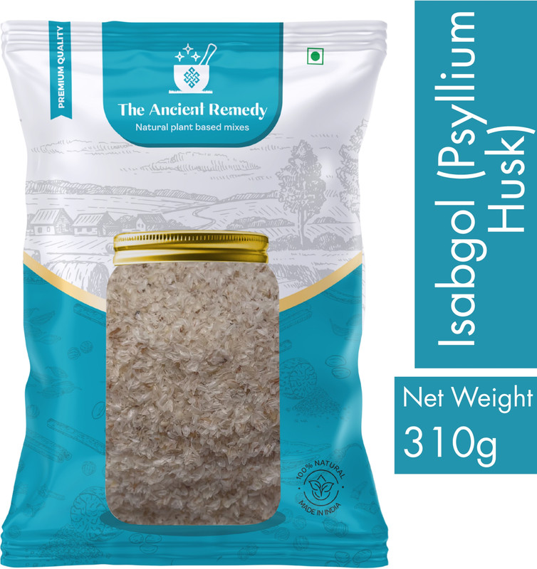 THE ANCIENT REMEDY Premium Isabgol (Psyllium Husk)|Natural Plant-Based Fiber | 100% Pure & Natural(310 g)