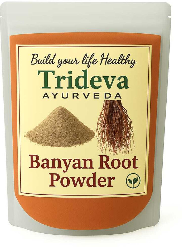 TRIDEVA AYURVEDA Banyan Root Powder Supports Hair Strength, Female Wellness & Immunity(100 g)