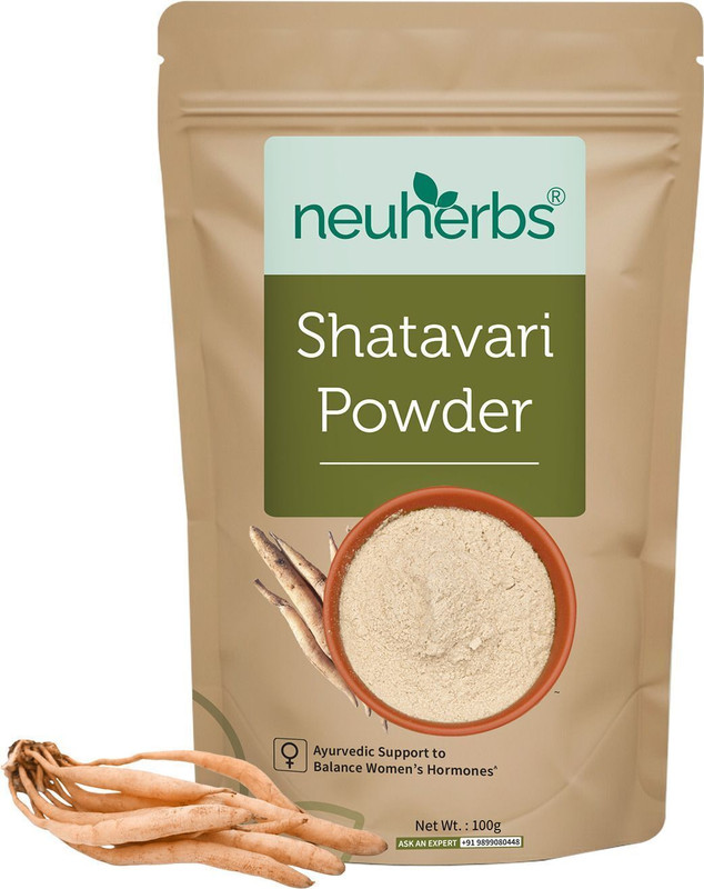 Neuherbs Organic Shatavari Powder|Ayurvedic Care To Balance Women's Health|No Additives(100 g)
