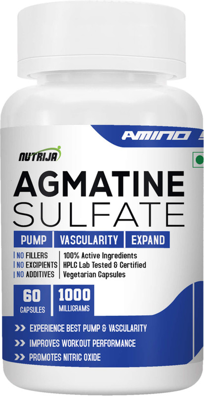 NutriJa Agmatine Sulfate 1000mg - 60 Capsules(60 Capsules)