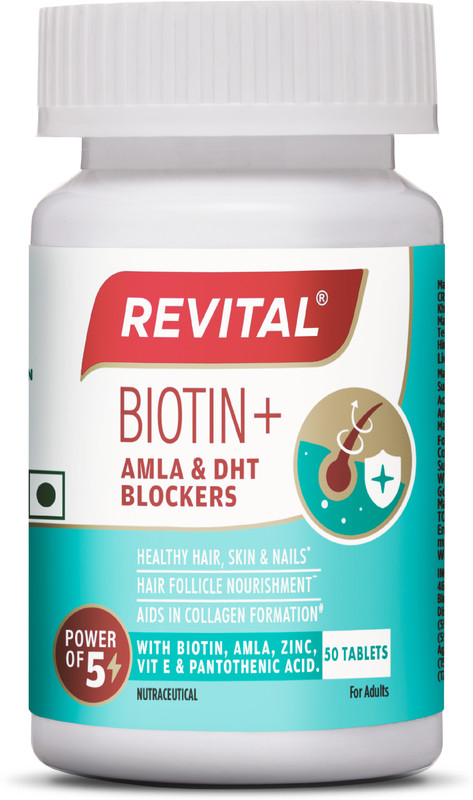 Revital Biotin+ with Amla & DHT Blockers(50 Tablets)