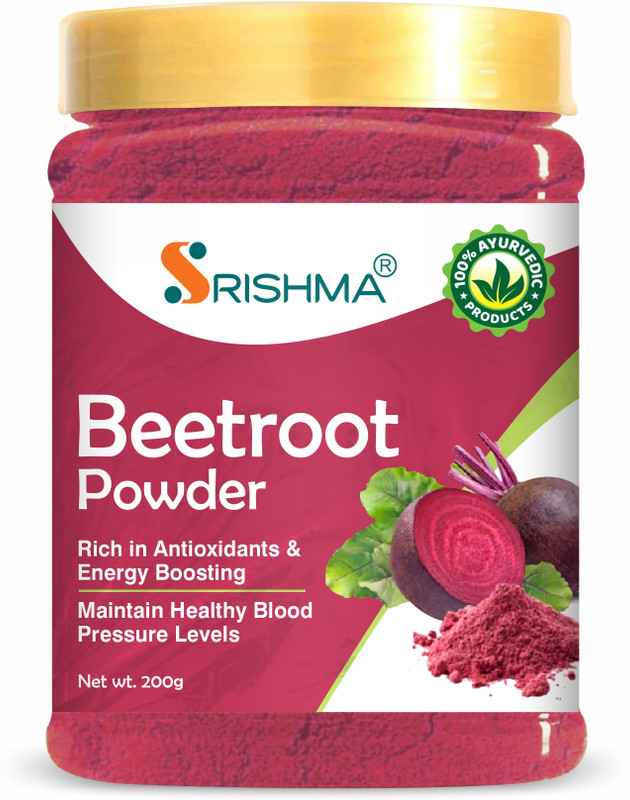 Srishma 100% Natural & Pure Beetroot Powder (Beta Vulgaris)(200 g)