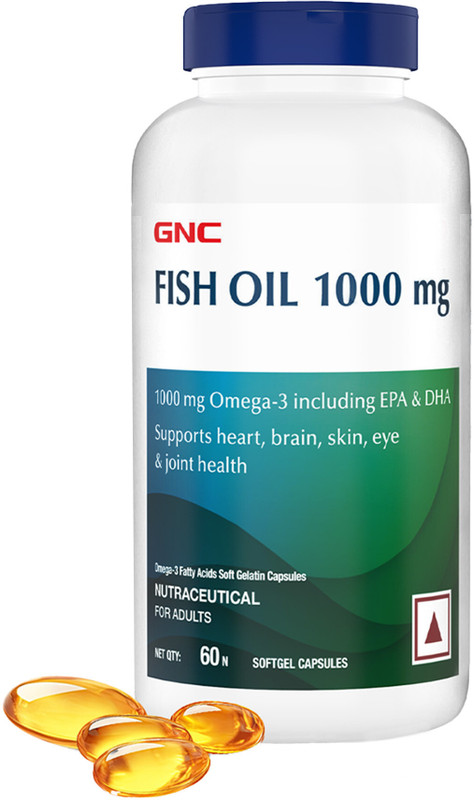 GNC Fish Body Oil 1000mg Cap(60 Capsules)