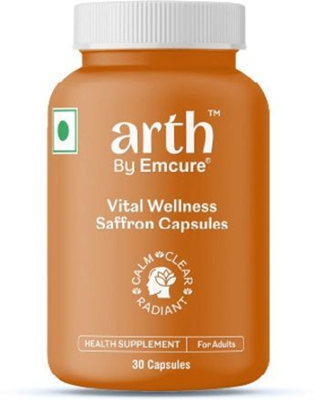 ARTH Vital Wellness Saffron Capsules | With 15mg Saffron Extract(30 Capsules)
