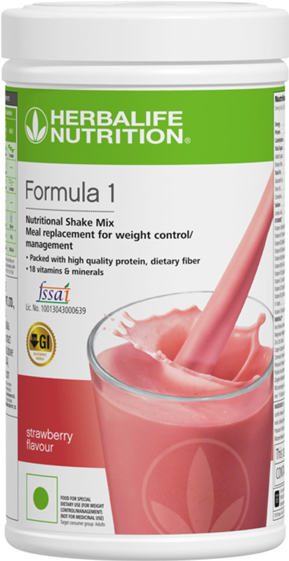 Herbalife Nutrition FORMULA 1 STRAWBERRY SHAKE 500 GM WEIGHT LOSS STRAWBERRY Powder(500 g)