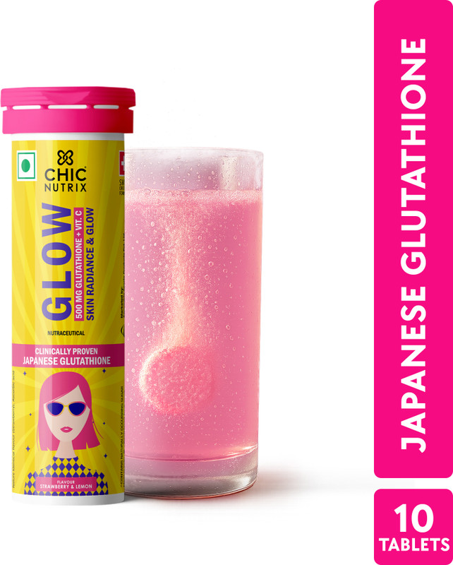 Chicnutrix Glow - Japanese OPITAC Glutathione & Vitamin C for bright & even skin(10 Tablets)